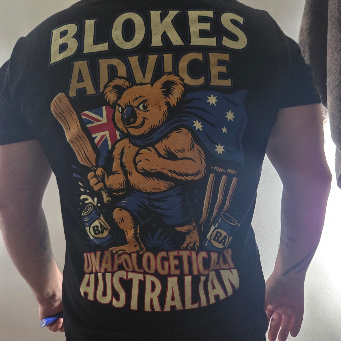 Customer photo review of Aussie As Tee - Black