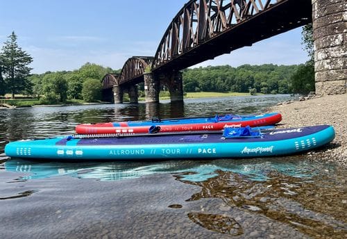 Customer photo review of Aquaplanet PACE 10'6 Inflatable Paddle Board Package - Lagoon