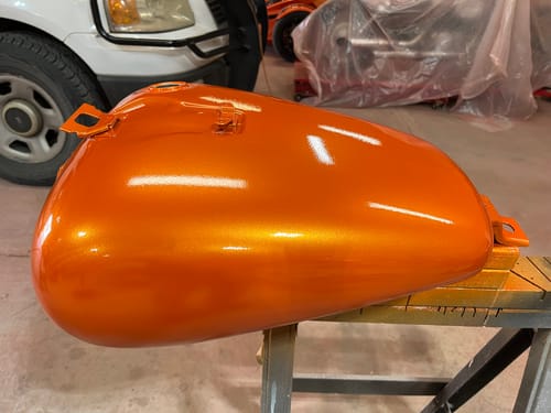 Customer photo review of Dreamsicle Paint Basecoat