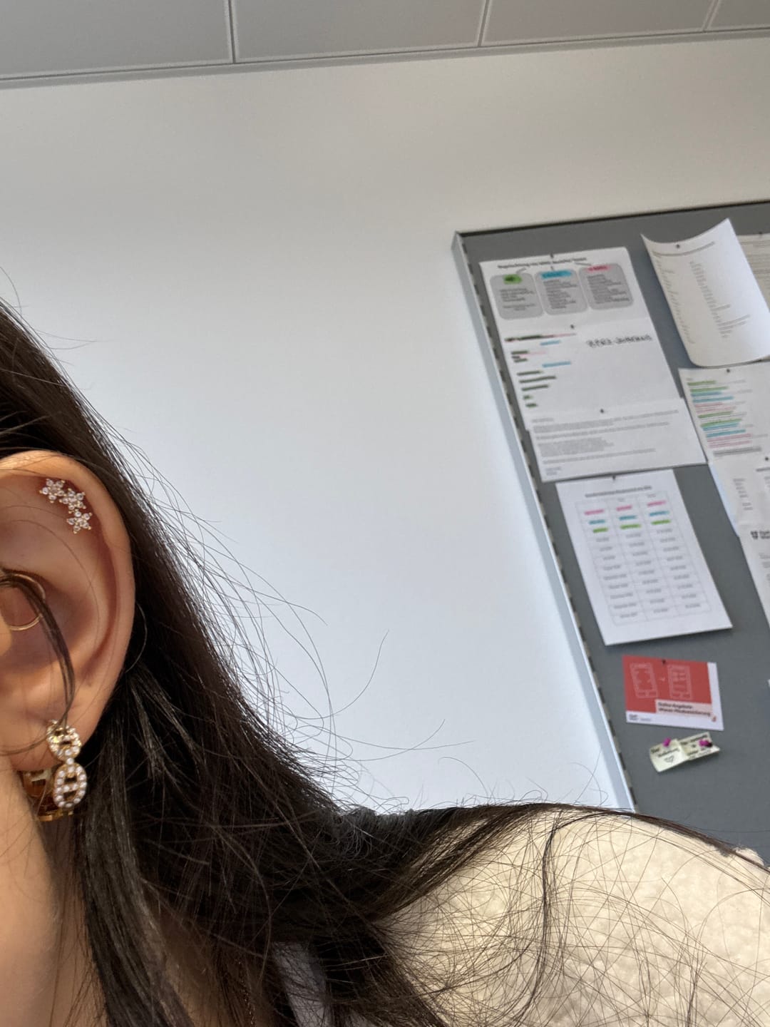 Customer photo review of Everyday Huggie Ohrringe 14K Vergoldet