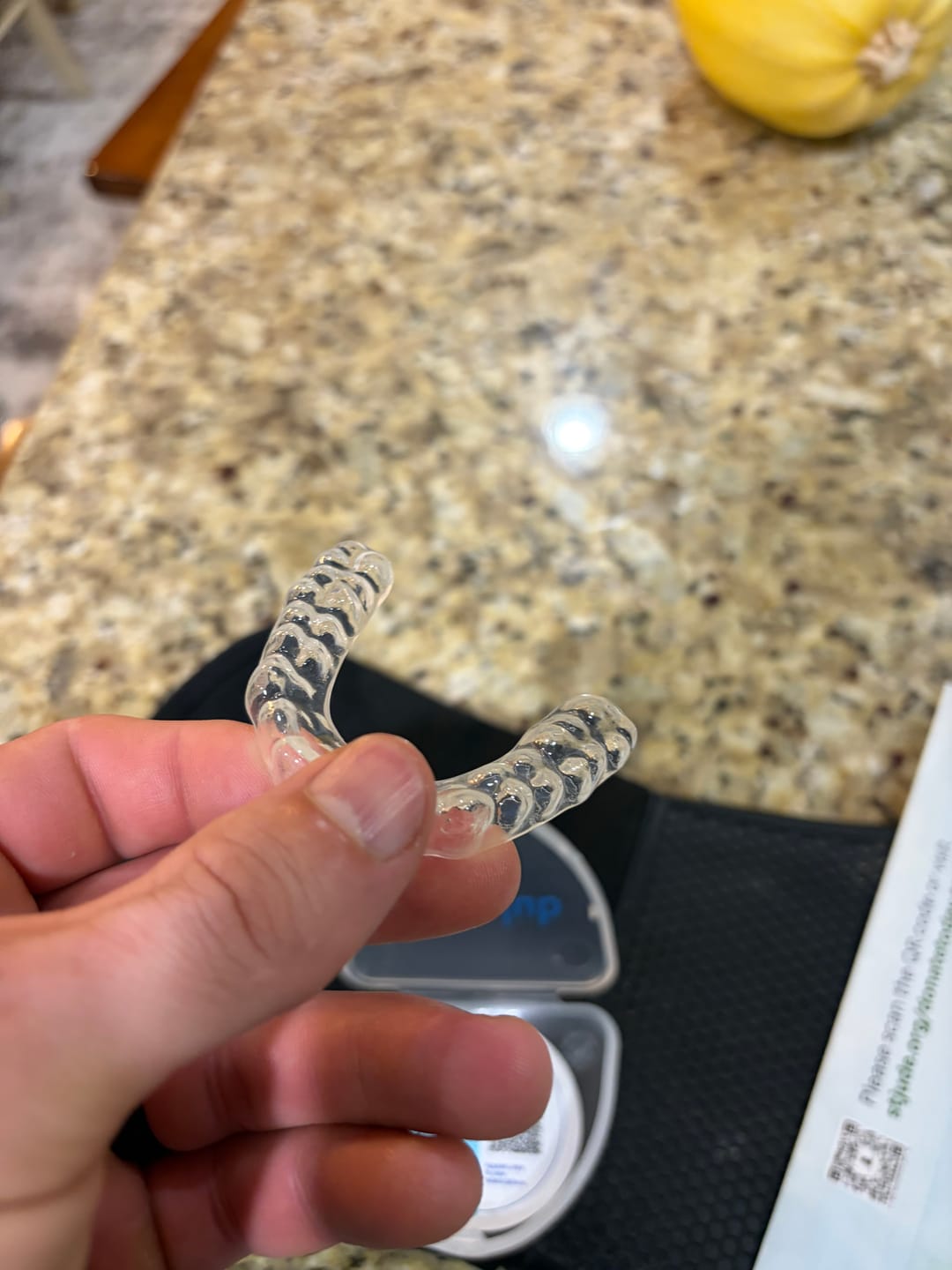 Customer photo review of Clear Custom Night Guard