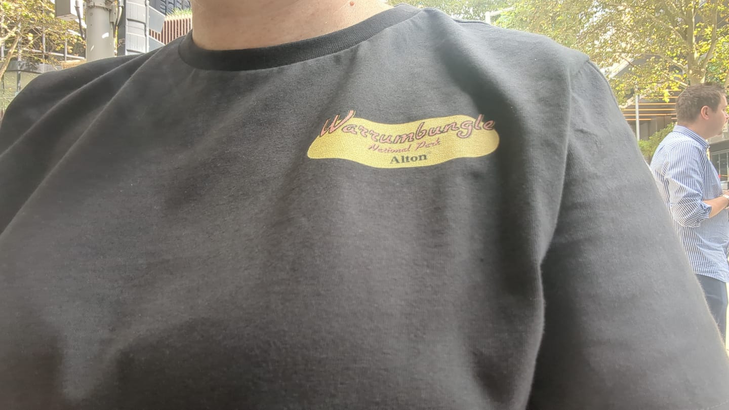 Customer photo review of Warrumbungle National Park Tee