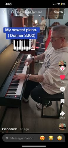 Customer photo review of Donner OURA™ S300 Home Digital Piano