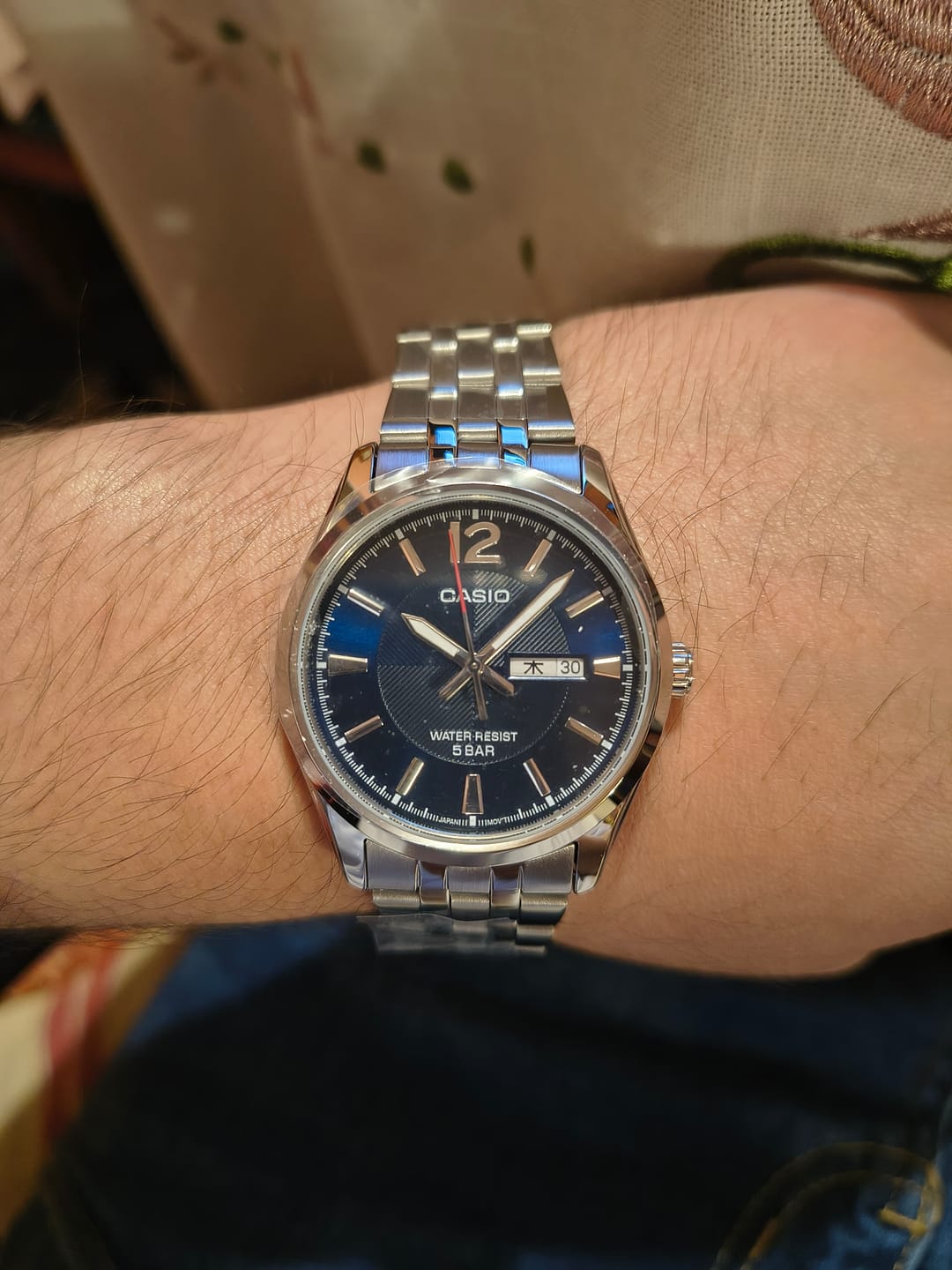 Customer photo review of Reloj Casio Análogo MTP-1335DJ-2AJF Kanji Azul 38mm JDm