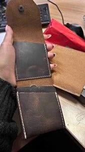 Customer photo review of Arvenzo - El Yapımı Hakiki Deri Erkek Cüzdanı