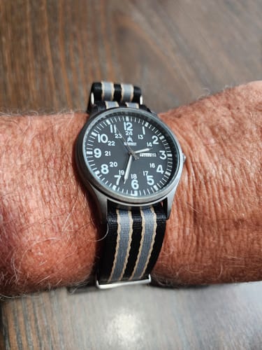 Customer photo review of NTTD Bond Nylon Watch Strap