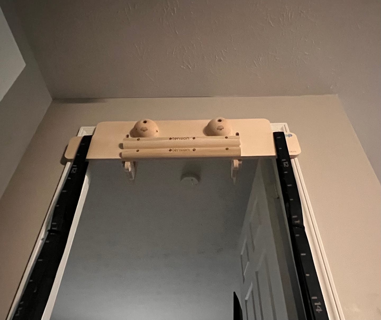 Customer photo review of Hangboard Doorway Mount