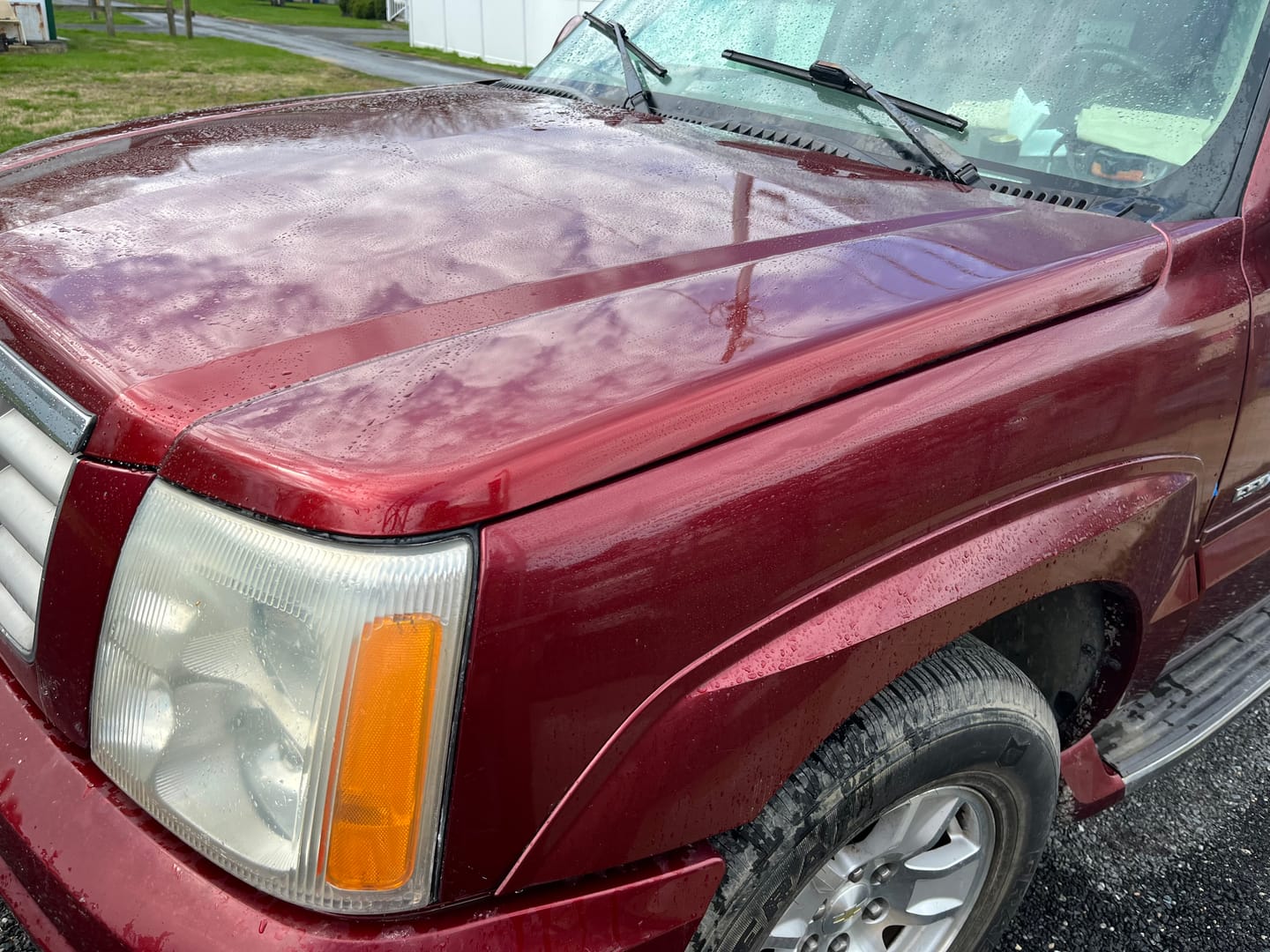 Customer photo review of Glossy Metallic Rufous Red Vinyl Wrap