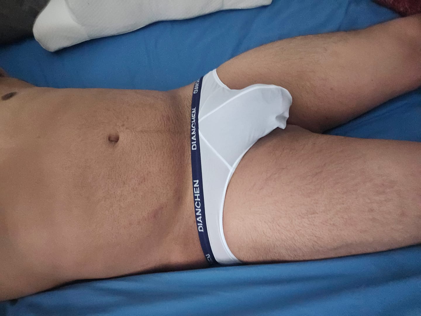 Customer photo review of 4 Pack Men's Ultra-Soft Ice Silk Briefs