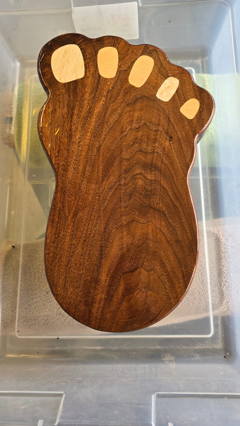 Customer photo review of 16x9.75" Bigfoot / Yeti / Sasquatch Footprint Acrylic Router Template
