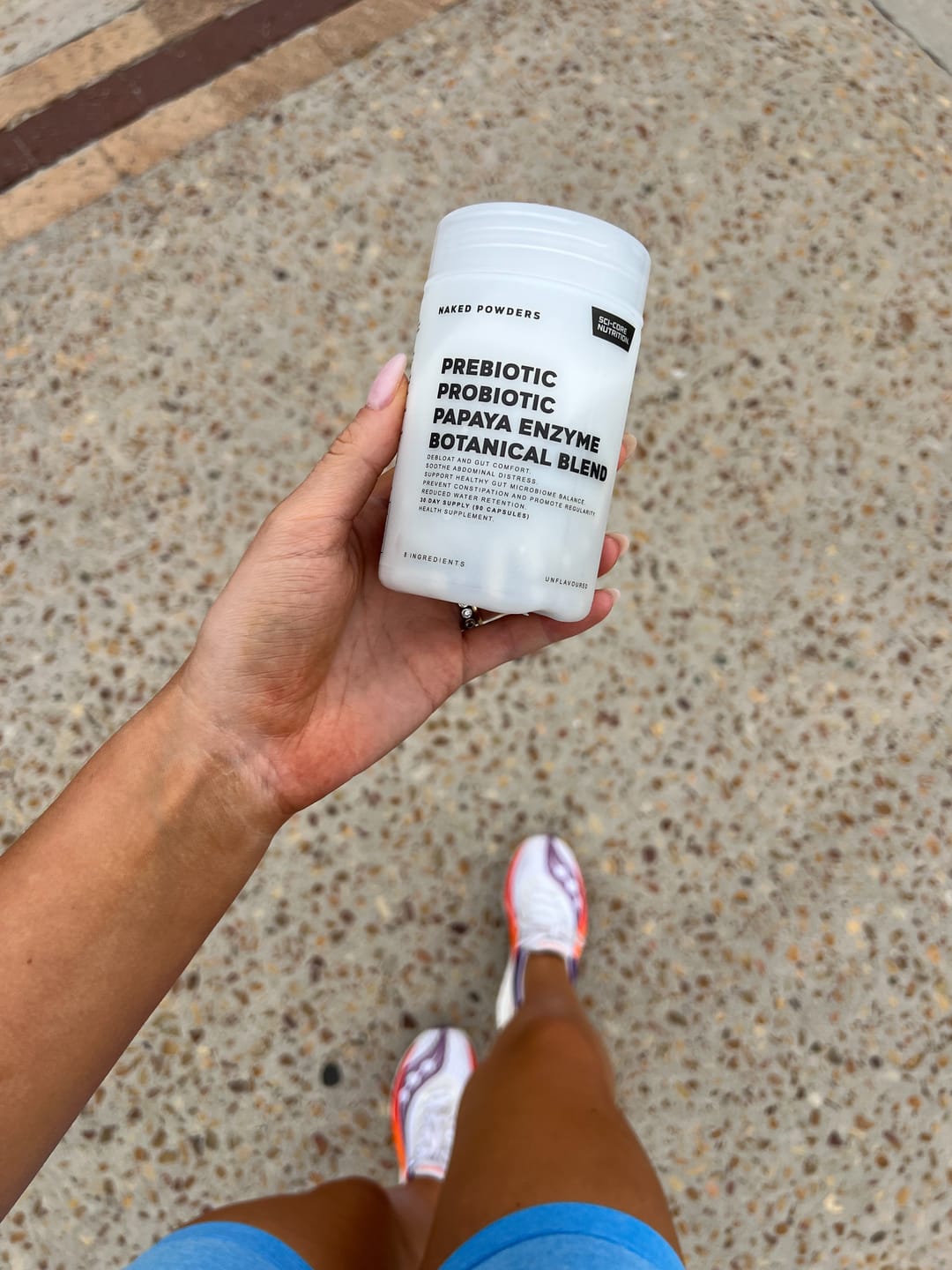 Customer photo review of Prebiotic, Probiotic, Papaya Enzyme, Botanical Blend - 90 caps | 30 day supply (new)