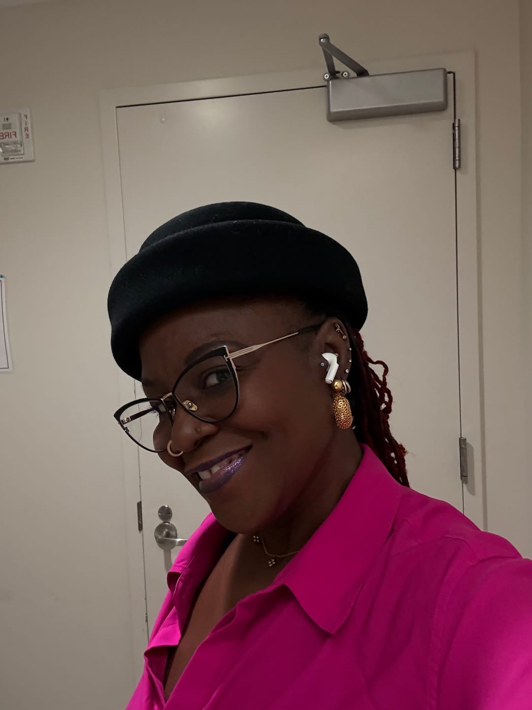 Customer photo review of London Pillbox Hat - Black