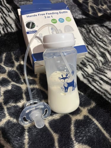 Customer photo review of Hands-Free Baby Bottle