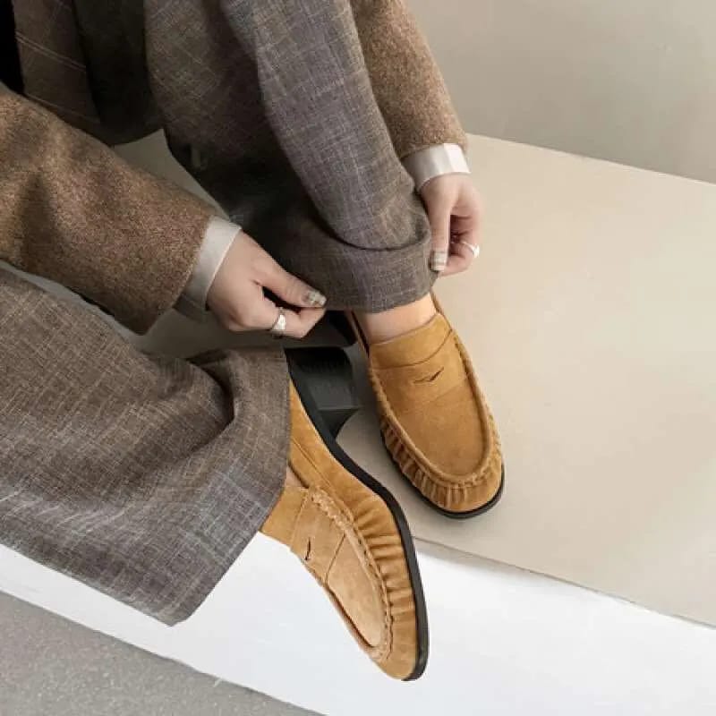 Customer photo review of Fiona Faux Leather Slip-On Loafers