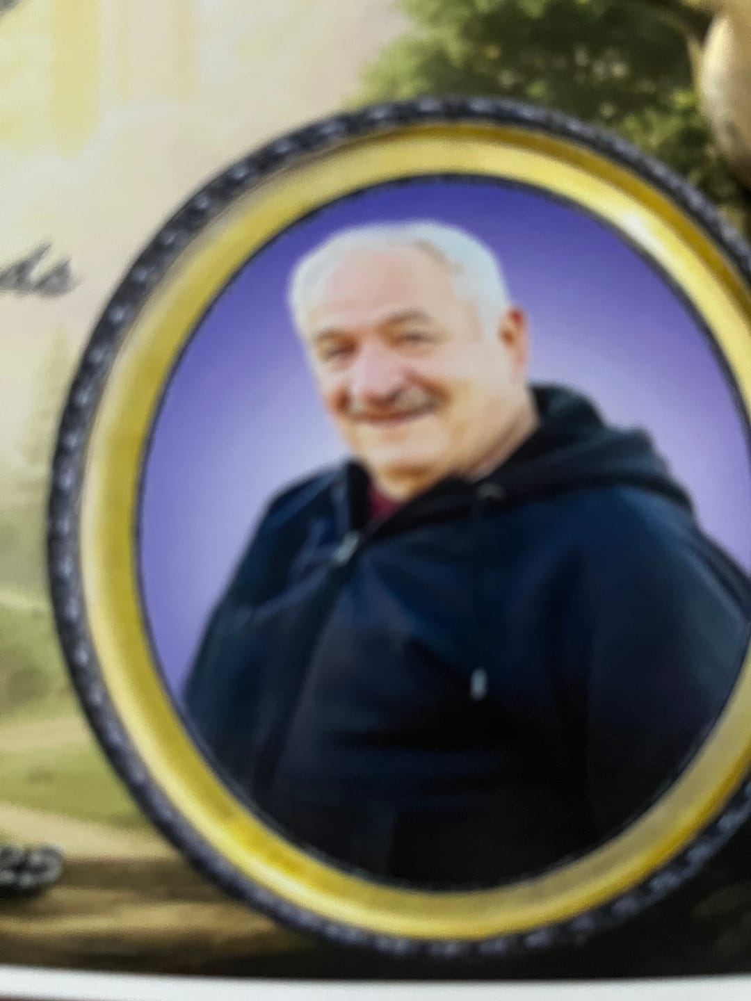 Customer photo review of Custom Photo Car Ornament - Personalized Memorial Sympathy Gifts For Loss Of Mom, Dad