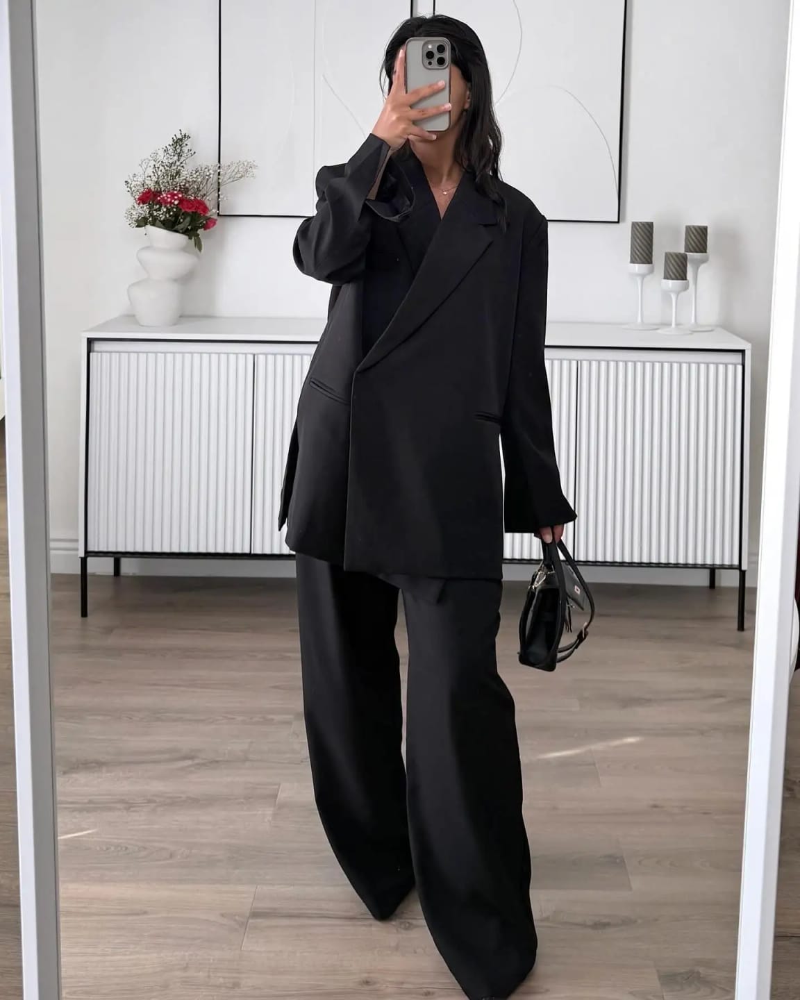 Customer photo review of Brittany One-Button Lapel Blazer