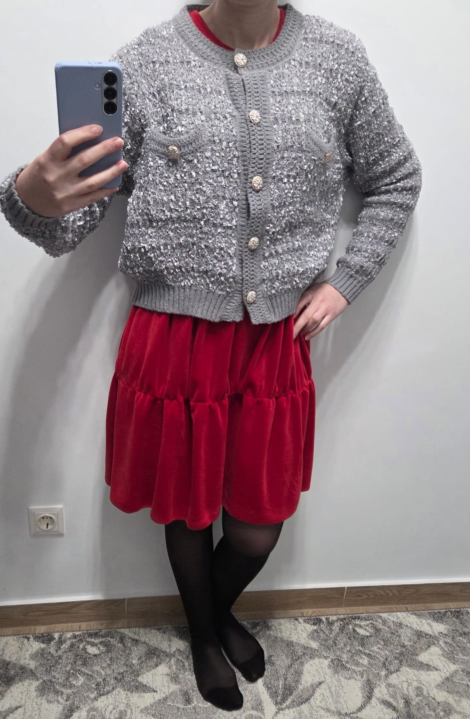 Customer photo review of Cardigan elegant Blassy cu buzunare si nasturi