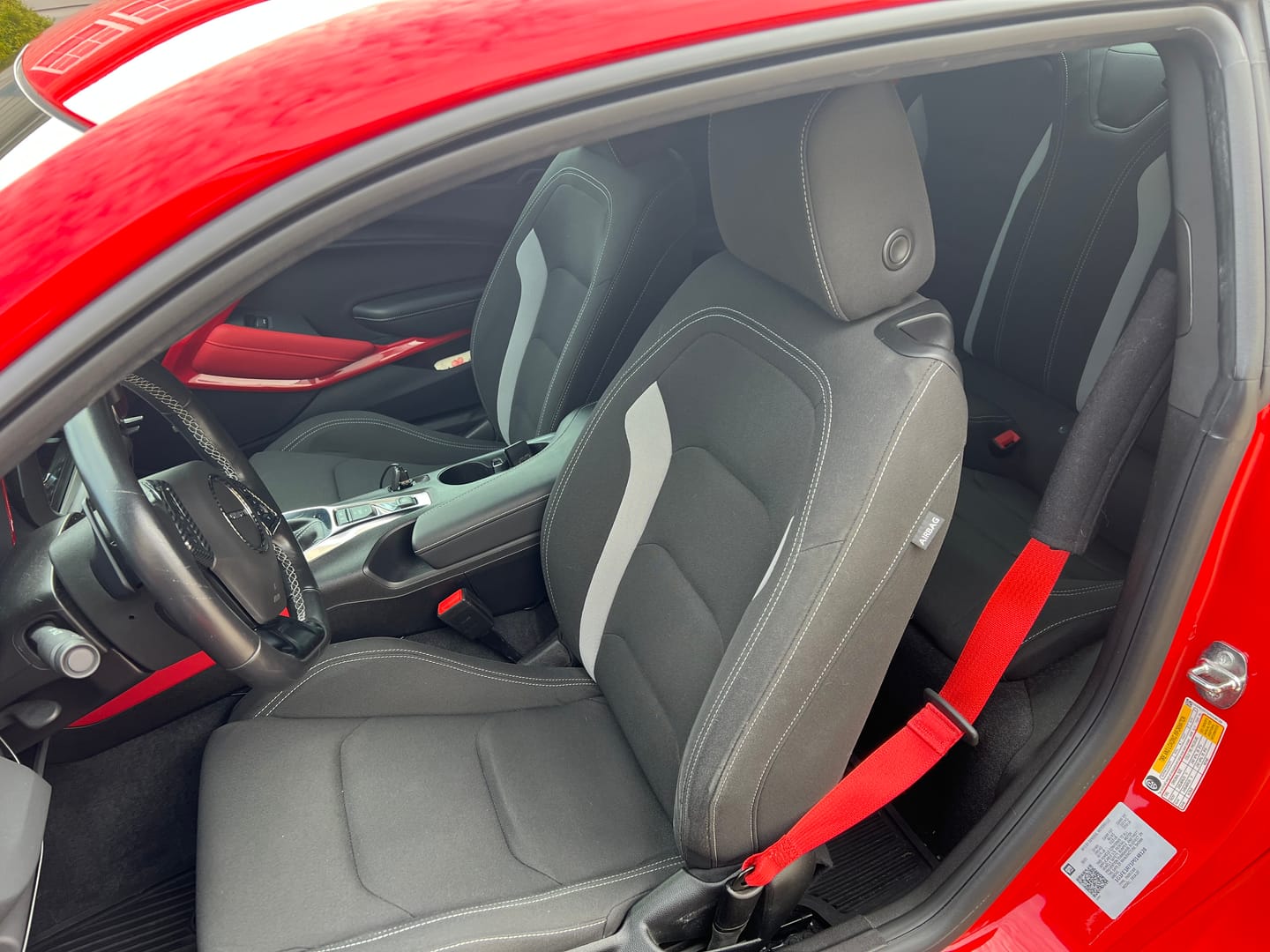 Customer photo review of 6th Gen Camaro Coupe Custom Leather Seat Covers