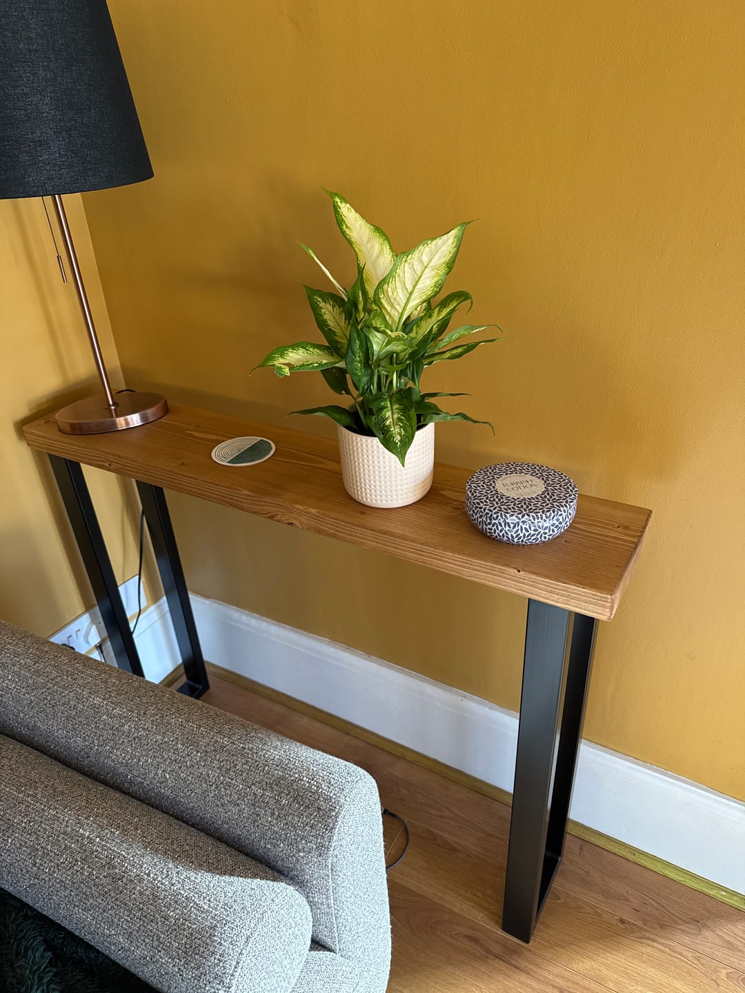 Customer photo review of Rustic Console Table  | 20cm Depth