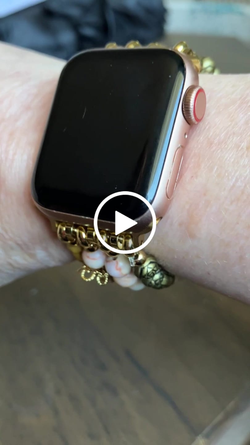 Customer video review of Golden Tree of Life Jasper Stretch Watch Strap