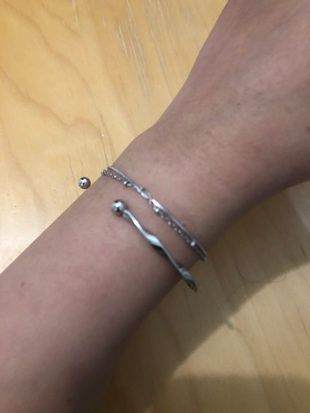 Customer photo review of Twisted Imari Silver Bangle