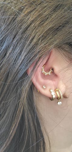 Customer photo review of LILI Daith Hoop
