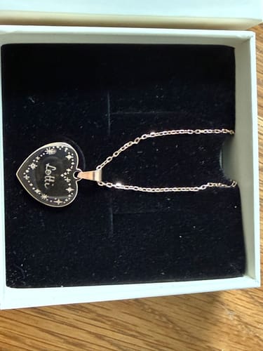 Customer photo review of Halskette mit Gravur "Written in the stars"