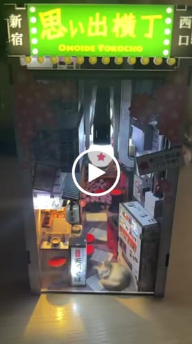 Customer video review of Omoide Yokocho Book Nook Kit