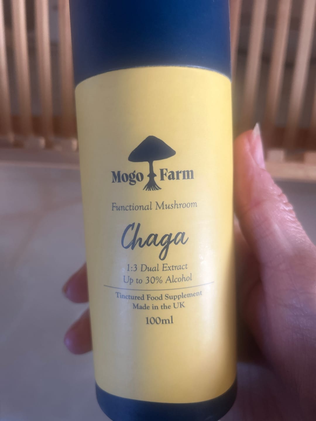 Customer photo review of Chaga Mushroom Tincture