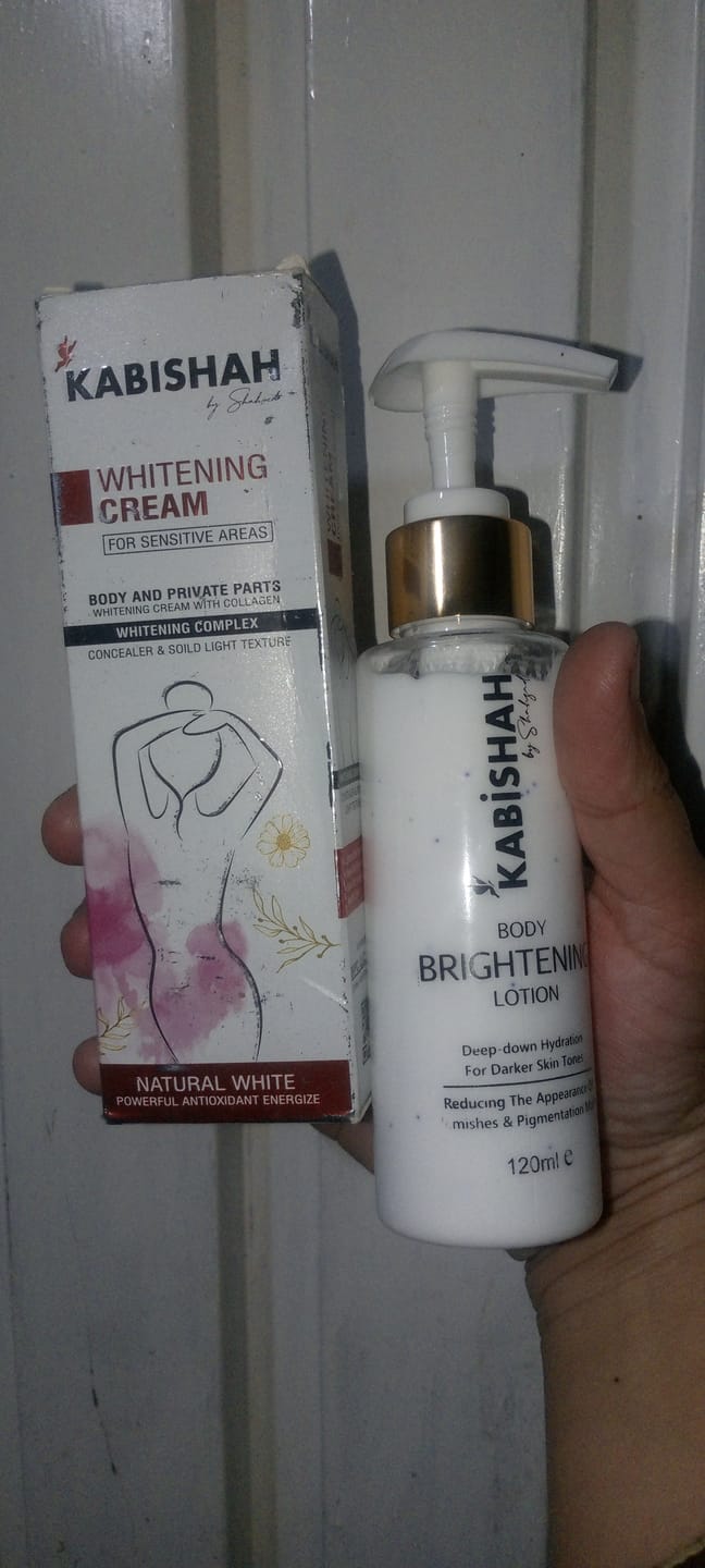 Customer photo review of Body Brilliance - Whitening Bundle: Cream & Lotion Duo