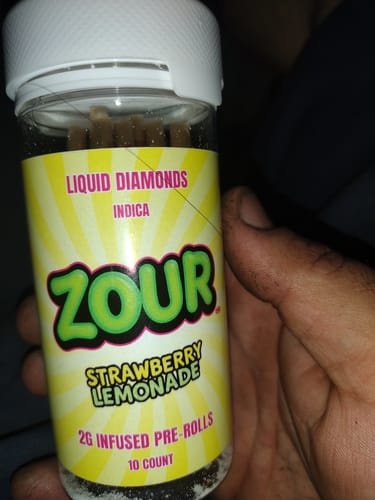 Customer photo review of 10CT STRAWBERRY LEMONADE COATED PRE-ROLLS