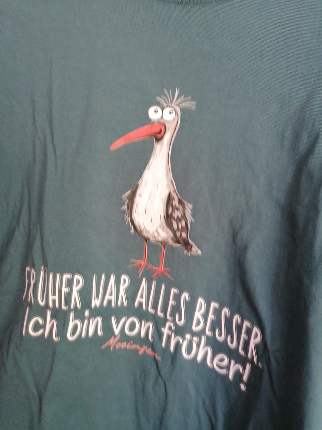 Customer photo review of Früher war alles besser! · Herren Premium Bio T-Shirt