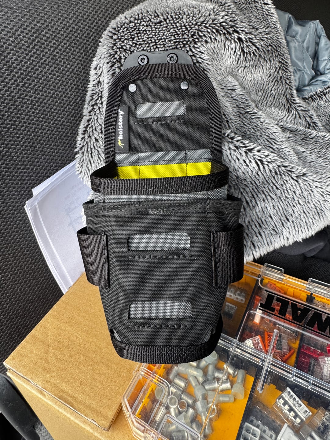 Customer photo review of ModPouch Mini | Clip-On Modular Tool Pouch