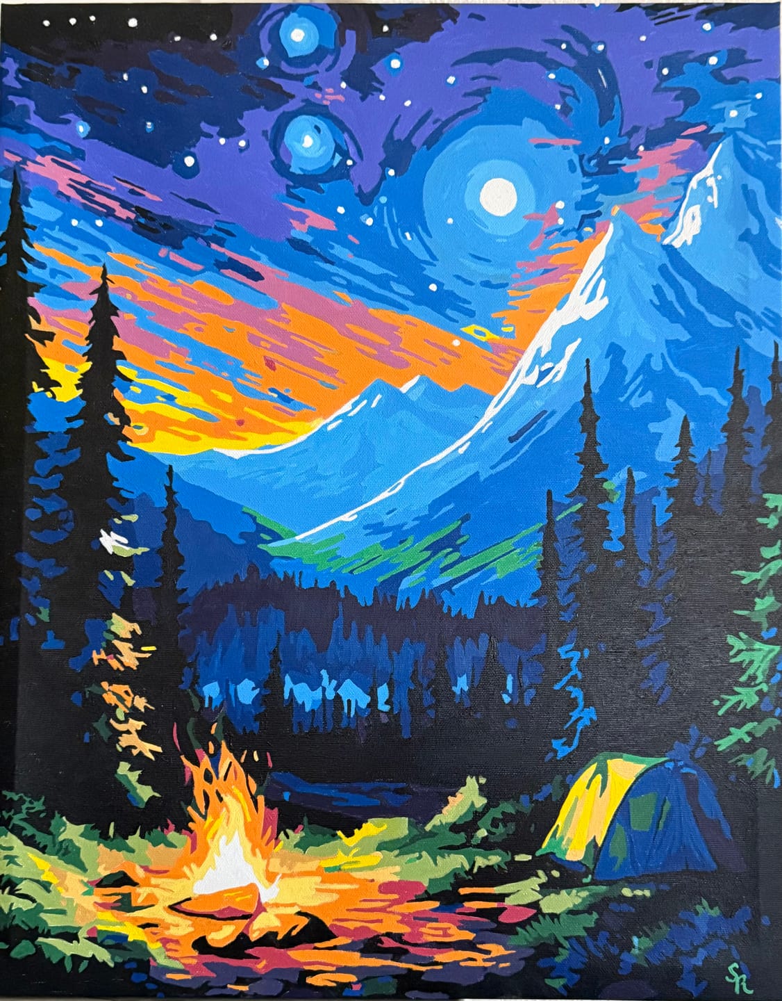 Customer photo review of Celestial Mountainscape