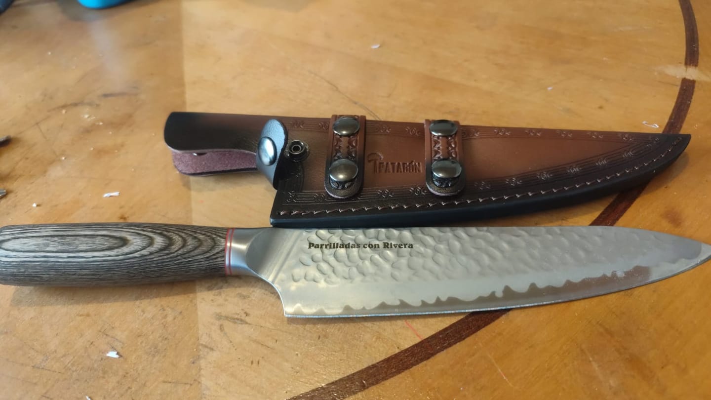 Customer photo review of Funda Cuchillo Parrillero o Chef hoja 19 a 21 cm