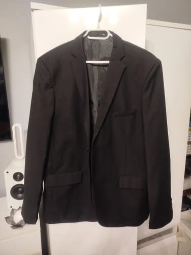 Customer photo review of Blazer New Men's Fashion Business Solid Color British Style Professional Work Groom Wedding Dress Best Man Blazer Jacket