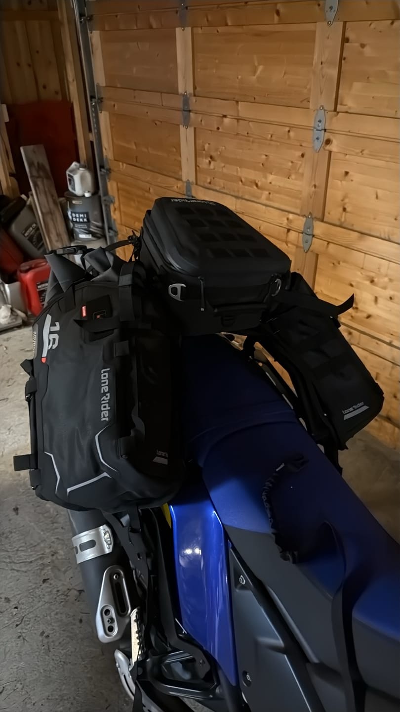 Customer photo review of ADVBags 16 – Rackless Saddle Bags