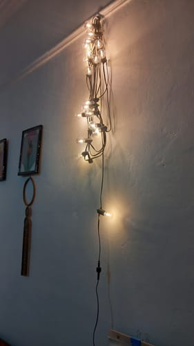 Customer photo review of Plug-In Mini Bulb String Lights