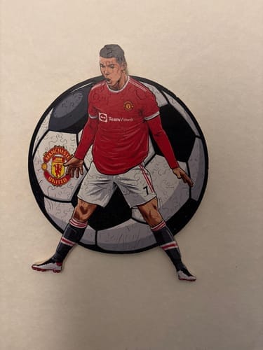 Customer photo review of Cristiano Ronaldo - Holzpuzzle