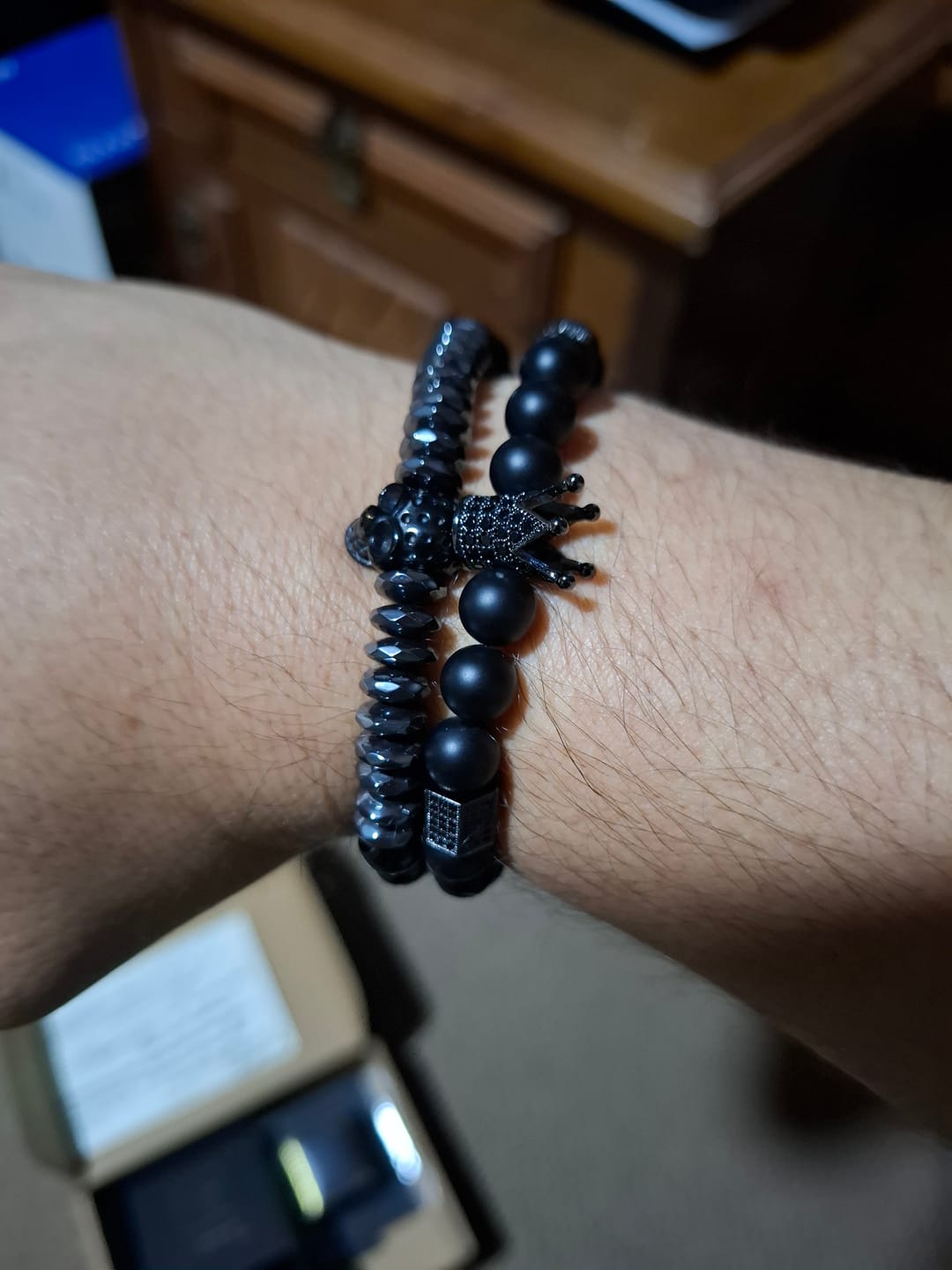 Customer photo review of Pack de Pulseras Black Skull King Private Collection