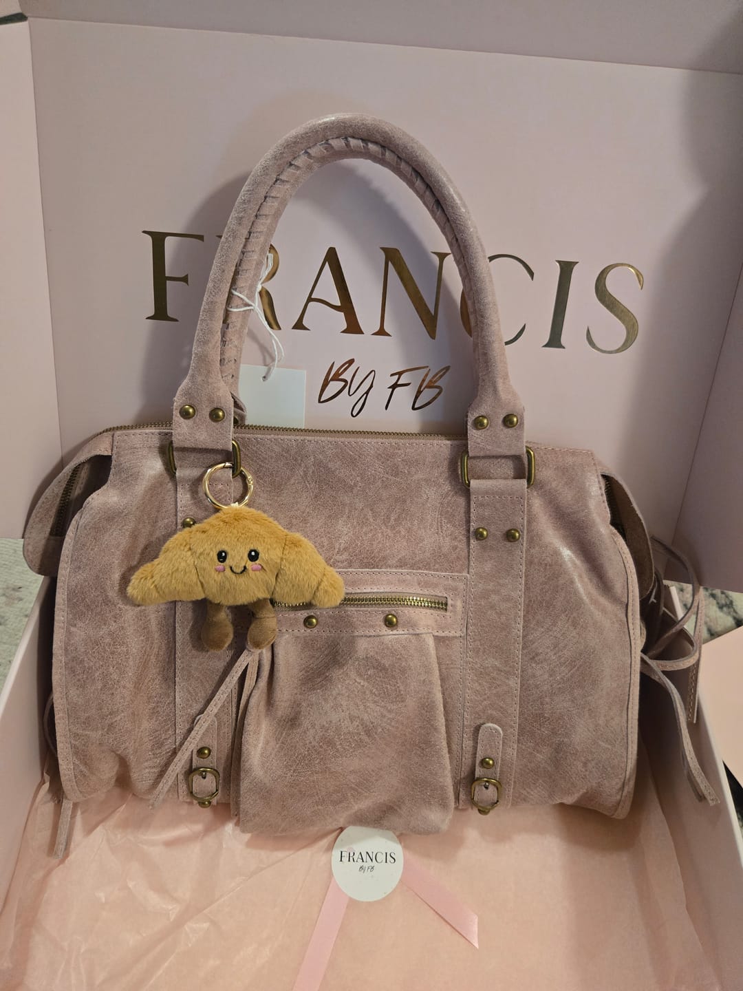 Customer photo review of It girl bag vanilla pink