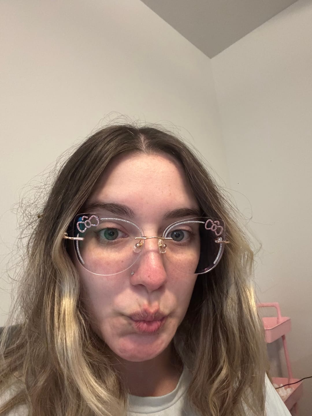 Customer photo review of Kitty Eyeglasses