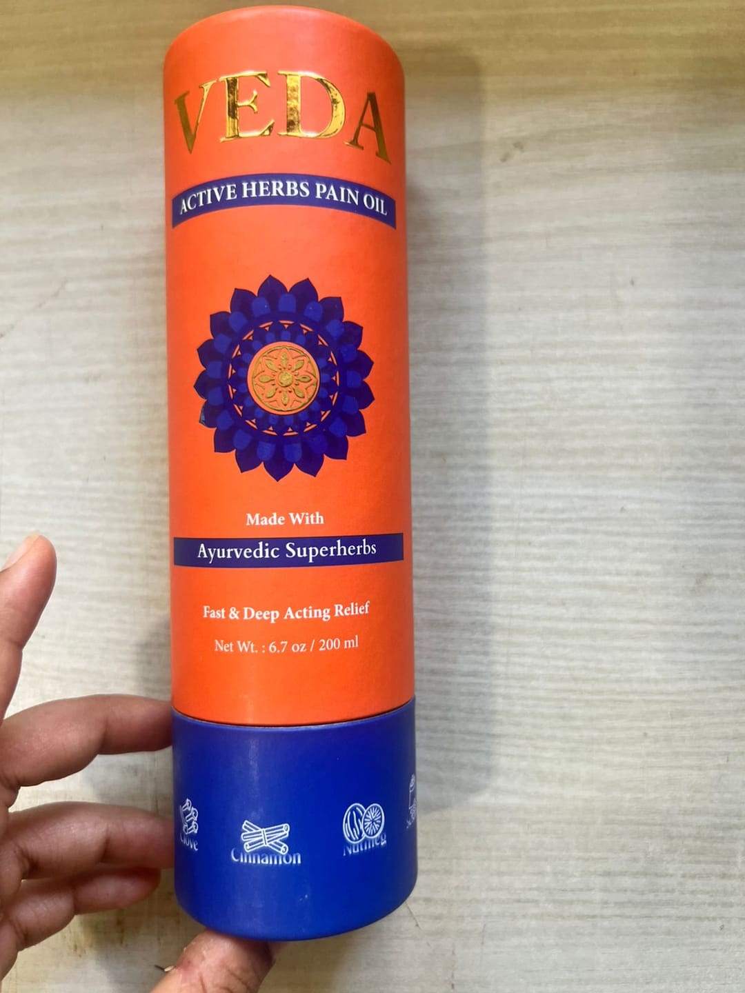 Customer photo review of Veda Active Herbs Pain Oil