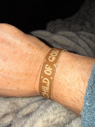 Customer photo review of Daily Bible Verse Wristband