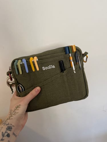 Customer photo review of Soolla® Studio Pouch, Deep Forest Green