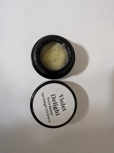 Customer photo review of Violet Delight | THCA Badder