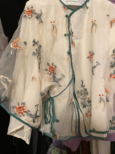 Customer photo review of Qing Huai 情怀 Soft Feelings Qing Dynasty New Chinese Style Embroidered Top & Trouser Set