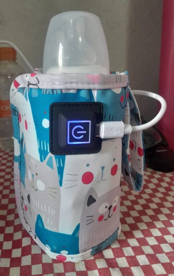 Customer photo review of Calentador de Biberones Portátil USB