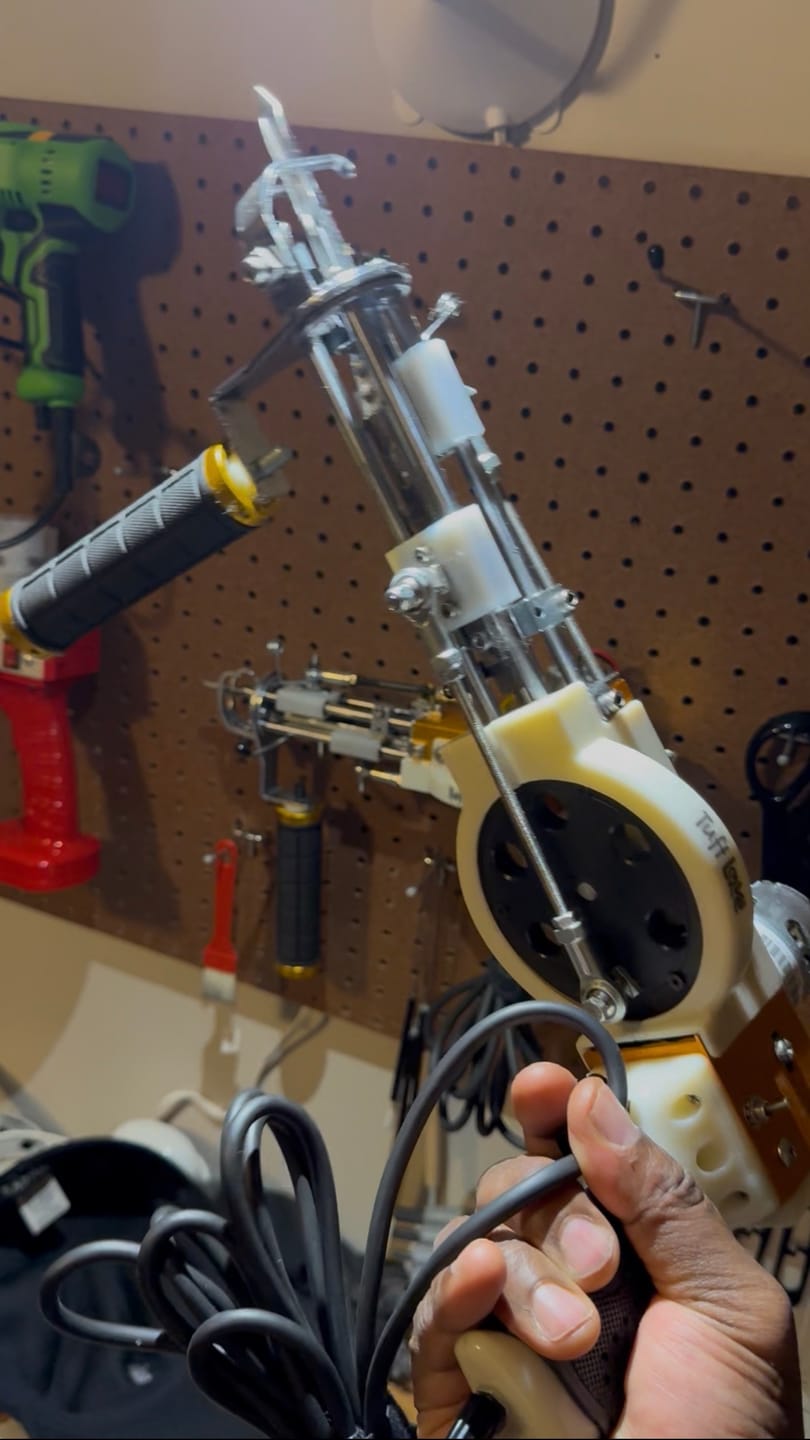 Customer photo review of The Daddy Long Legs — High Pile Shaggy Tufting Machine