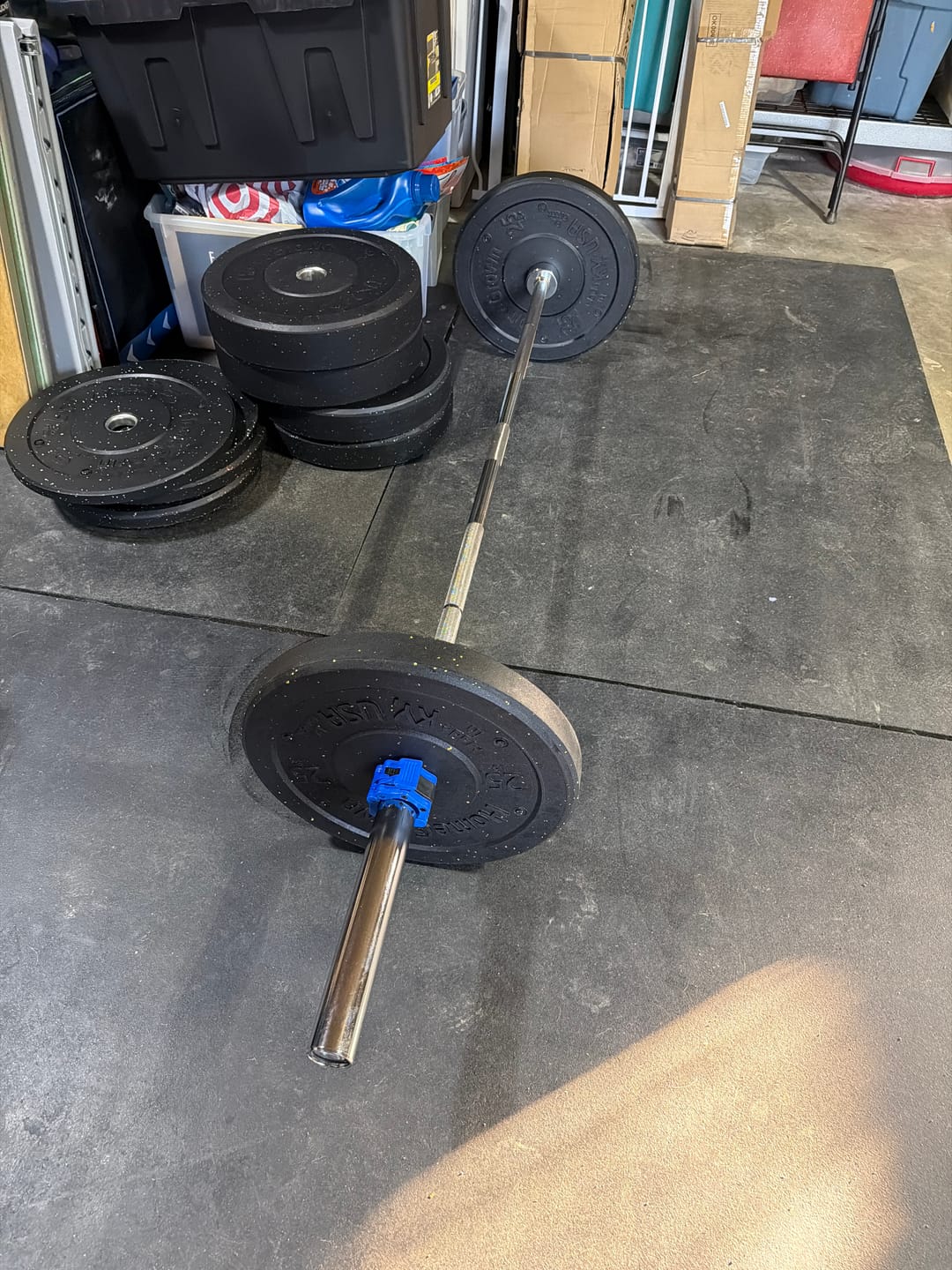 Customer photo review of URA-MAX COLORED Bumper Plate Sets